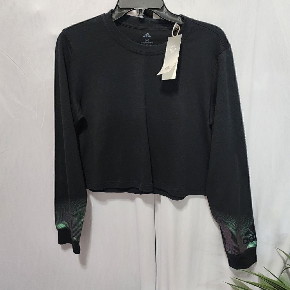 NWT Adidas holographic Crop Top size M D6